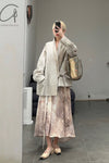 Aviva Jifei Xue staining short kimono jacket SS23-KJS-FS